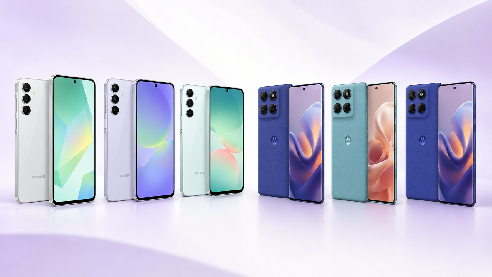 Samsung ou Motorola em comparação com celulares Galaxy A Moto G e Edge