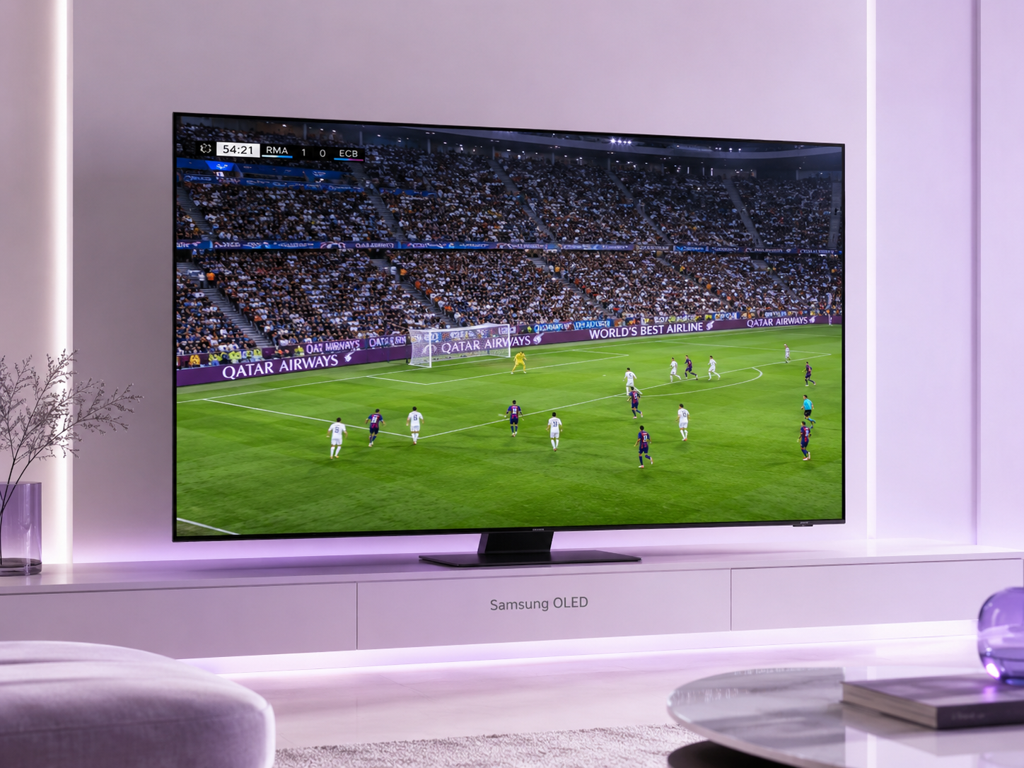 Samsung OLED como TV para assistir jogos em alto nível