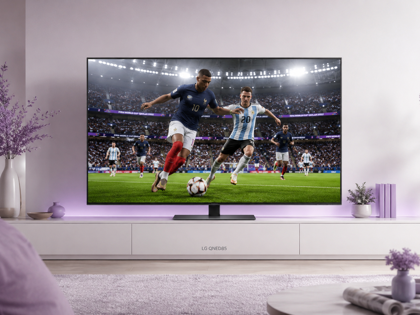 LG QNED85 como TV para assistir jogos e streaming