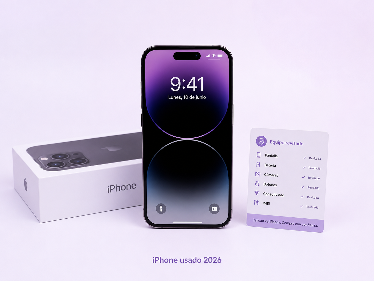 iPhone usado em 2026 com checklist de bateria tela câmera e procedência