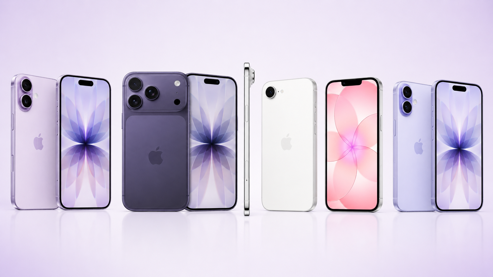 iPhone 17 Pro Max iPhone 17 Pro iPhone 17 iPhone Air iPhone 17e e iPhone 16 em comparação para comprar em 2026